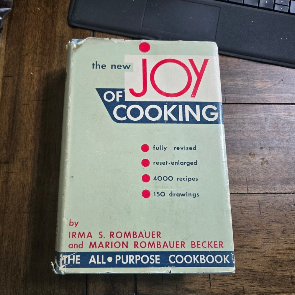 Bobbs-Merrill Joy of Cooking Cookbook Vintage Hardcover Revised Book